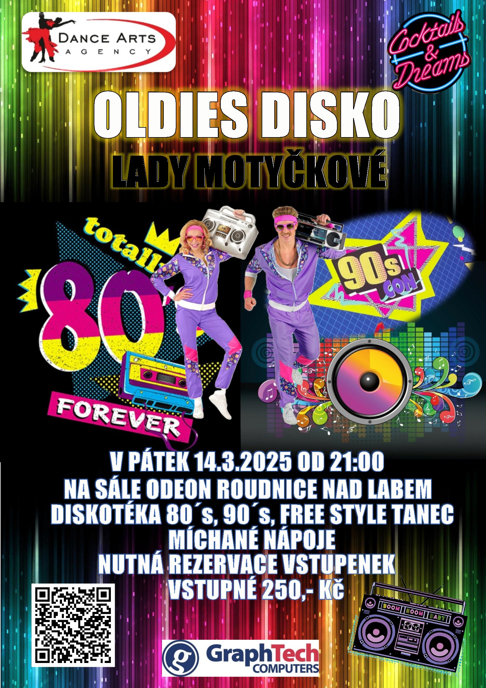 OLDIES DISKOTÉKA-TANEČNÍ ZÁBAVA 80´ 90´00´