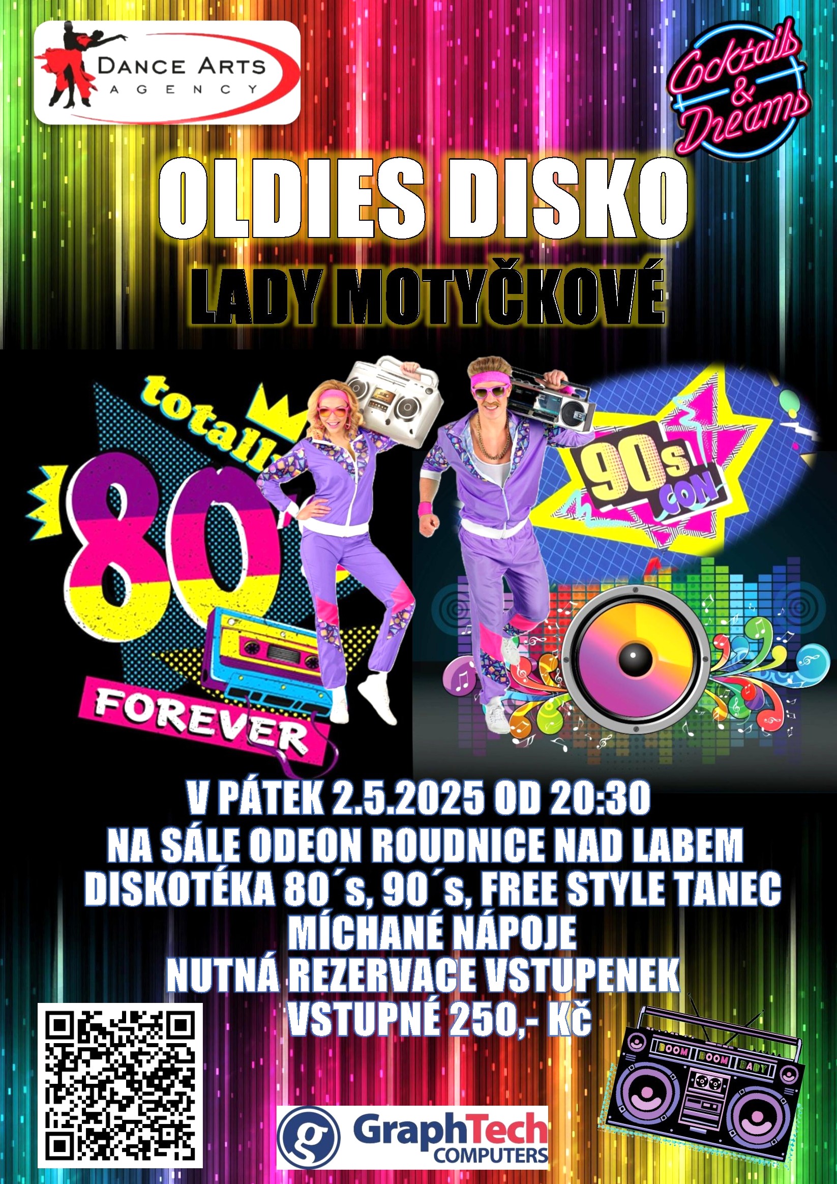 OLDIES DISKOTÉKA-TANEČNÍ ZÁBAVA 80´ 90´