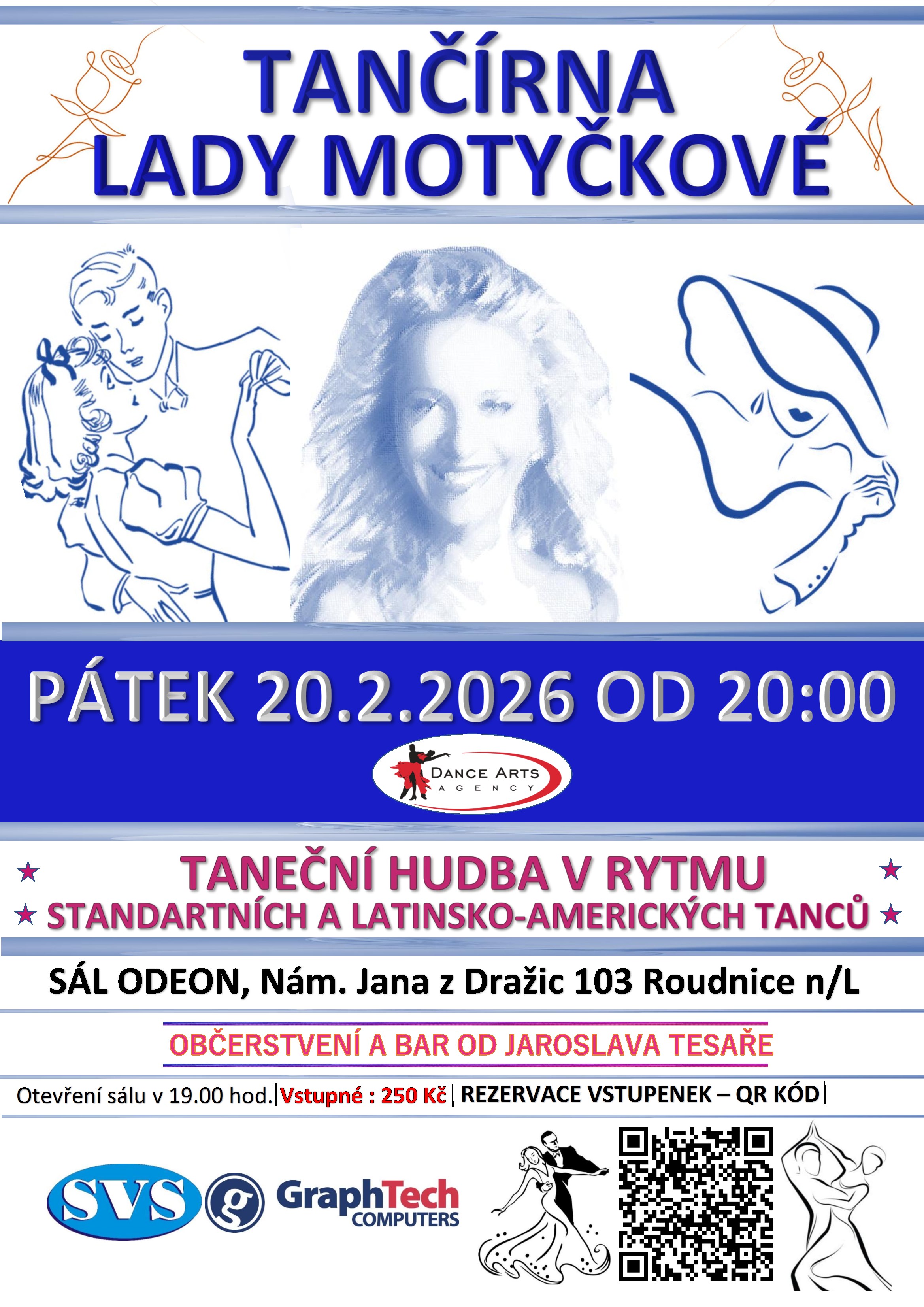 Tančírna Lady Motyčkové 20.2.2026